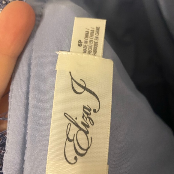 Eliza J blue lace appliqué dress - Picture 6 of 7